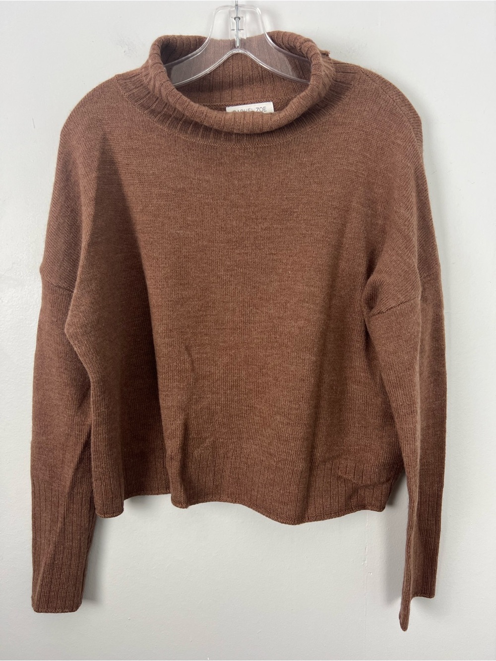 Rachel Zoe 100% Extra Fine Merino Wool Turtleneck Sweater